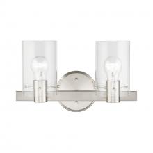 Livex Lighting 17232-91 - 2 Light Brushed Nickel Vanity Sconce