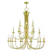 Livex Lighting 42688-02 - 21 Lt PB Foyer Chandelier