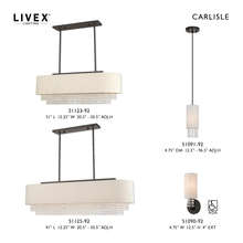 Livex Lighting 51125-92 - 5 Lt English Bronze Linear Chandelier