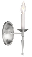 Livex Lighting 5121-91 - 1 Light Brushed Nickel Wall Sconce