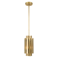  52040-08 - 1 Lt Natural Brass Mini Pendant