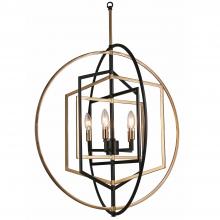 Vinci Lighting Inc. C1095-5AB/BK - Bloom Chandelier Aged Brass/Black