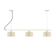 Montclair Light Works CHA419-16 - 3-Light Linear Axis Chandelier