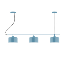 Montclair Light Works CHA419-54 - 3-Light Linear Axis Chandelier