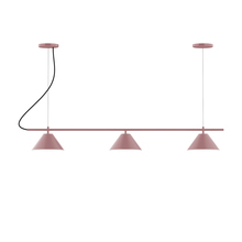 Montclair Light Works CHA421-20 - 3-Light Linear Axis Chandelier