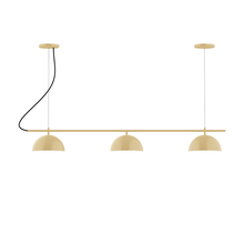 Montclair Light Works CHA431-17 - 3-Light Linear Axis Chandelier