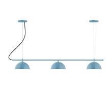 Montclair Light Works CHA431-54 - 3-Light Linear Axis Chandelier