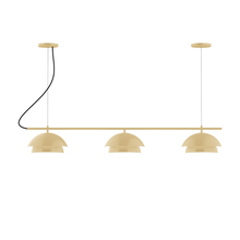 Montclair Light Works CHAX445-17 - 3-Light Linear Axis Chandelier