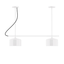 Montclair Light Works CHB419-44 - 2-Light Linear Axis Chandelier