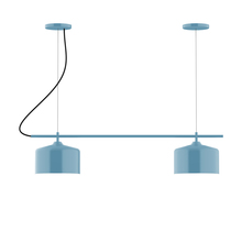 Montclair Light Works CHB419-54 - 2-Light Linear Axis Chandelier