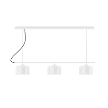 Montclair Light Works CHD419-44 - 3-Light Linear Axis Chandelier