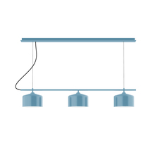 Montclair Light Works CHD419-54 - 3-Light Linear Axis Chandelier