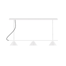 Montclair Light Works CHD421-44 - 3-Light Linear Axis Chandelier