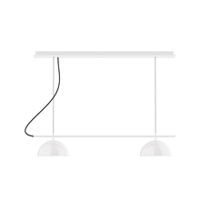 Montclair Light Works CHE431-44 - 2-Light Linear Axis Chandelier