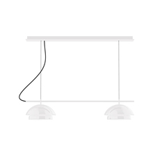 Montclair Light Works CHEX445-44 - 2-Light Linear Axis Chandelier