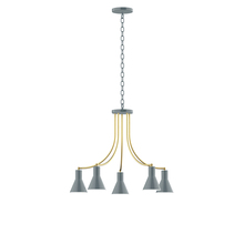 Montclair Light Works CHN436-40-91 - 5-Light J-Series Chandelier