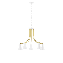 Montclair Light Works CHN436-44-91 - 5-Light J-Series Chandelier