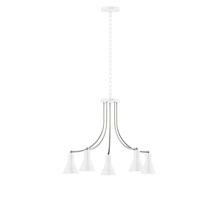 Montclair Light Works CHN436-44-96 - 5-Light J-Series Chandelier