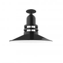 Montclair Light Works FMB149-41 - Atomic 16" Flush Mount Light in Black