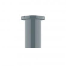 Montclair Light Works FMD425-40-L10 - 3.5" x 6" Axis Mini Cylinder LED Flush Mount, Slate Gray