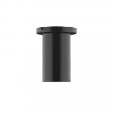 Montclair Light Works FMD425-41-L10 - 3.5" x 6" Axis Mini Cylinder LED Flush Mount, Black