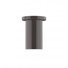 Montclair Light Works FMD425-51-L10 - 3.5" x 6" Axis Mini Cylinder LED Flush Mount, Architectural Bronze