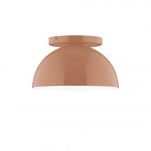 Montclair Light Works FMD431-19-L10 - 8" Axis Mini Dome LED Flush Mount, Terracotta