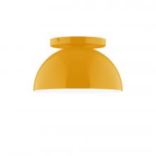 Montclair Light Works FMD431-21-L10 - 8" Axis Mini Dome LED Flush Mount, Bright Yellow