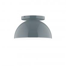 Montclair Light Works FMD431-40-L10 - 8" Axis Mini Dome LED Flush Mount, Slate Gray