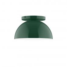 Montclair Light Works FMD431-42-L10 - 8" Axis Mini Dome LED Flush Mount, Forest Green