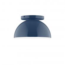 Montclair Light Works FMD431-50-L10 - 8" Axis Mini Dome LED Flush Mount, Navy