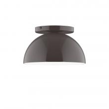 Montclair Light Works FMD431-51-L10 - 8" Axis Mini Dome LED Flush Mount, Architectural Bronze