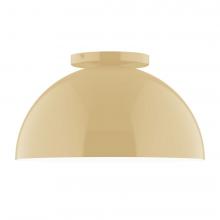 Montclair Light Works FMD432-17-L12 - 12" Axis Dome LED Flush Mount, Ivory