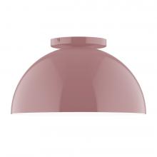 Montclair Light Works FMD432-20-L12 - 12" Axis Dome LED Flush Mount, Mauve