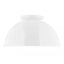 Montclair Light Works FMD432-44-L12 - 12" Axis Dome LED Flush Mount, White