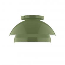 Montclair Light Works FMDX445-22-L10 - 10" Nest LED Flush Mount, Fern Green