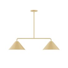 Montclair Light Works MSG422-17-L10 - 2-Light Axis Linear LED Pendant, Ivory