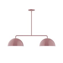 Montclair Light Works MSG432-20-L10 - 2-Light Axis Linear LED Pendant, Mauve