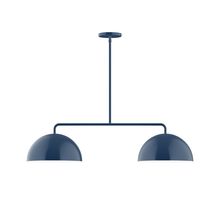 Montclair Light Works MSG432-50-L10 - 2-Light Axis Linear LED Pendant, Navy