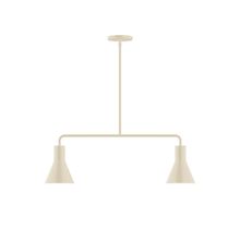 Montclair Light Works MSG436-16-L10 - 2-Light Axis Linear LED Pendant, Cream