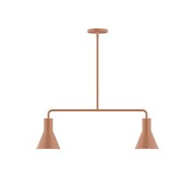 Montclair Light Works MSG436-19-L10 - 2-Light Axis Linear LED Pendant, Terracotta