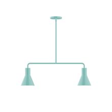 Montclair Light Works MSG436-48-L10 - 2-Light Axis Linear LED Pendant, Sea Green