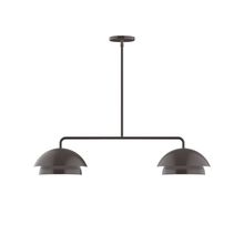 Montclair Light Works MSGX445-51 - 2-Light Axis Linear Pendant