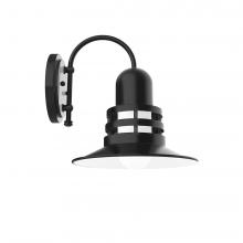 Montclair Light Works SCC148-41 - 12" Atomic shade, wall mount sconce, Black