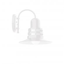 Montclair Light Works SCC148-44 - 12" Atomic shade, wall mount sconce, White