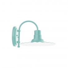 Montclair Light Works SCC158-48 - 12" Radial shade, wall mount sconce, Sea Green