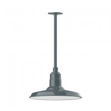 Montclair Light Works STA183-40 - Warehouse 14" pendant, stem mount