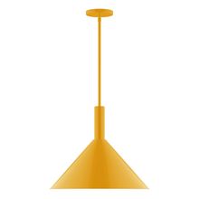 Montclair Light Works STGX467-21 - 18" Stack Cone Stem Hung Pendant