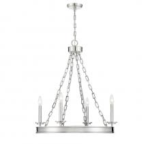 Savoy House 1-4403-4-109 - Seville 4-Light Chandelier in  Polished Nickel