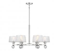  1-6302-6-109 - Hanover 6-Light Chandelier in  Polished Nickel